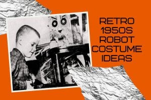 How to make an easy Halloween retro robot costume like 1950s via ClickAmericana com