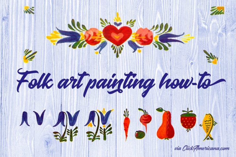 How to make beautiful folk-art painted designs with simple brushstrokes