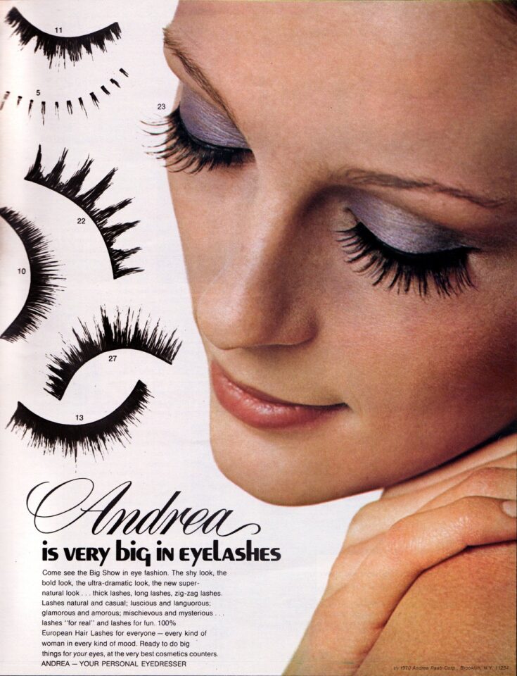 How to use false eyelashes to get a real bigeyed retro look Vintage