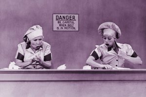 I Love Lucy - Chocolate factory candy conveyor belt episode with Lucille Ball
