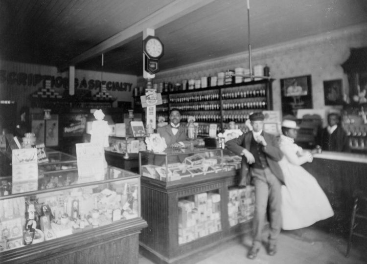See vintage drugstores 100 years ago, selling lots of things you can't