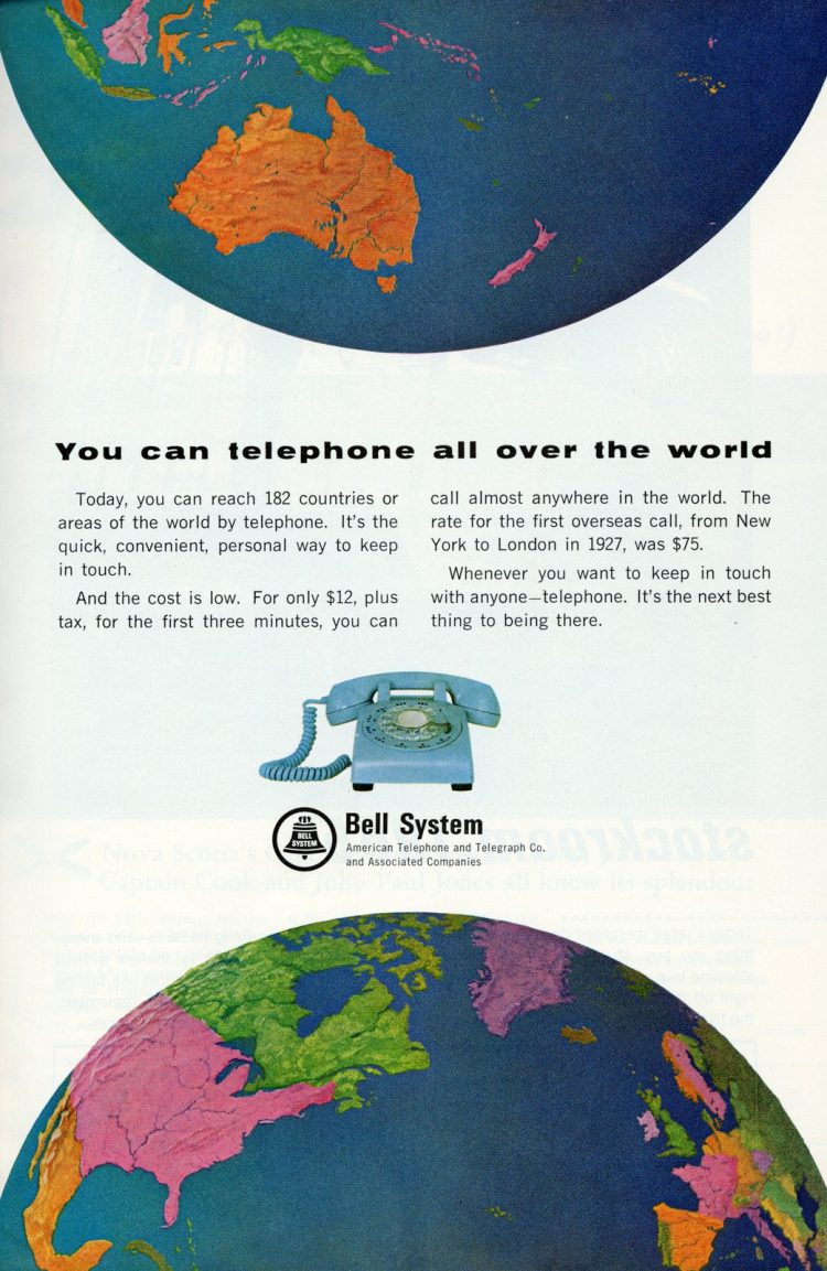 See how expensive international longdistance phone calls were back in