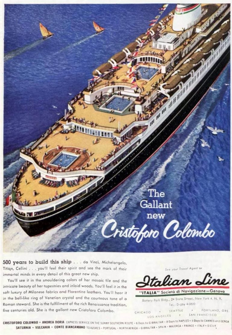 See old cruise ships & ocean vacations from the '30s through the '60s