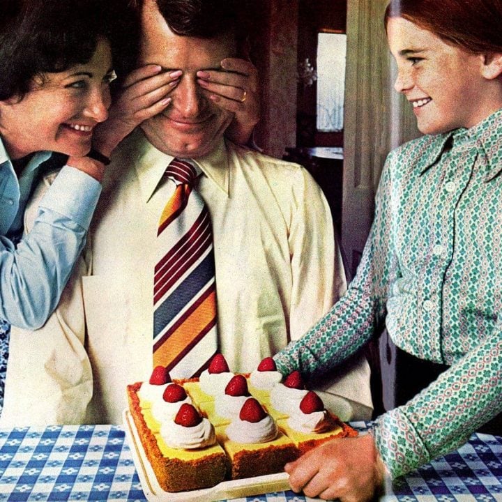 Jell-O no-bake pudding cheesecake retro recipe (1972)