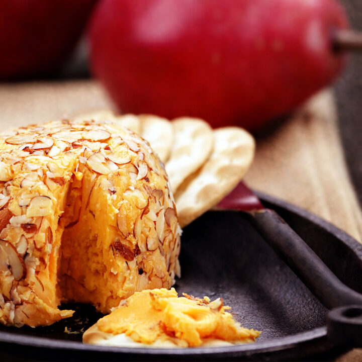 Jeweled cheese ball Cheddar-brandy appetizer
