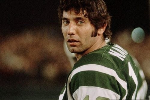 Joe Namath football 1969 super bowl