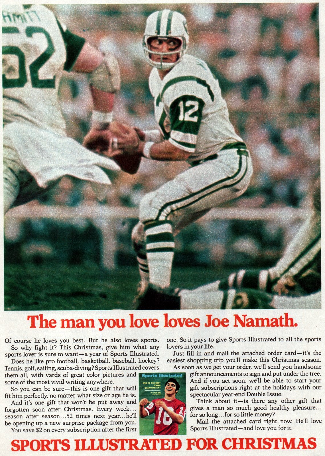 Joe Namath for Sports Illustrated (1972) via ClickAmericana com