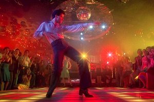 John Travolta lit up the dance floor with his disco moves in 'Saturday Night Fever' (1977)