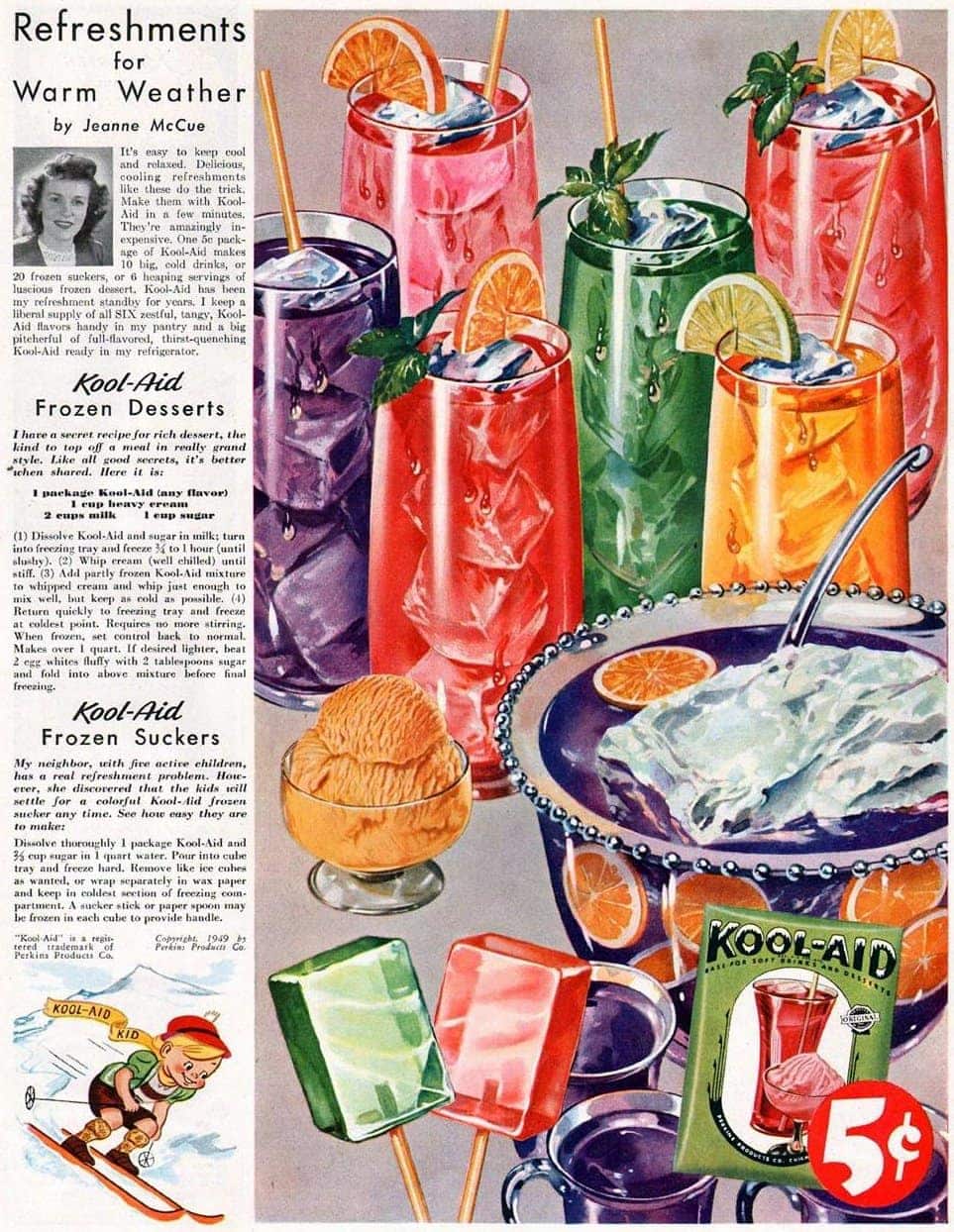 Oh yeah! Vintage KoolAid soft drink powdered mix, from the '30s to the