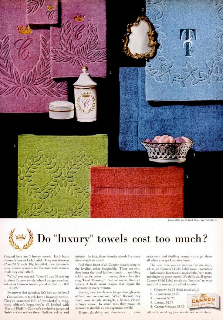 See 50+ retro bath towels from the 1950s Click Americana