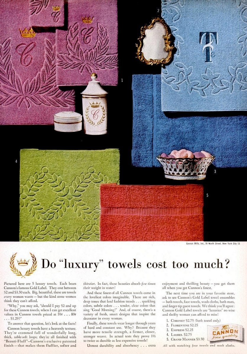 See 50+ retro bath towels from the 1950s Click Americana