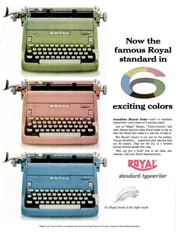 Vintage portable & manual typewriters from the 50s, 60s & 70s had the