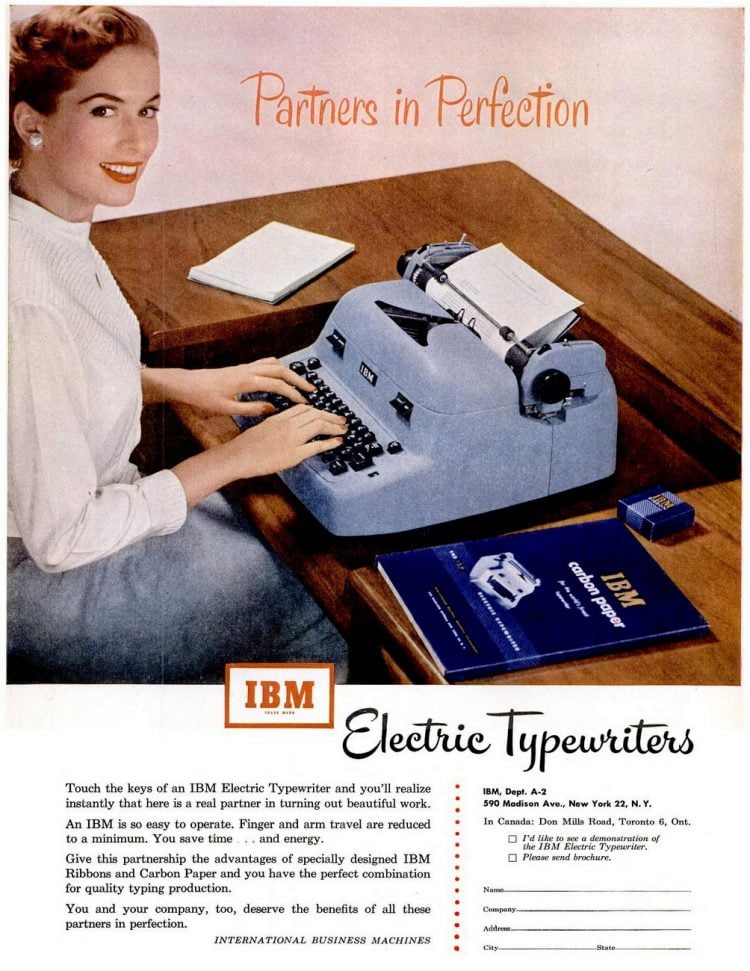 These old IBM electric typewriters rocked the business scene in the ...