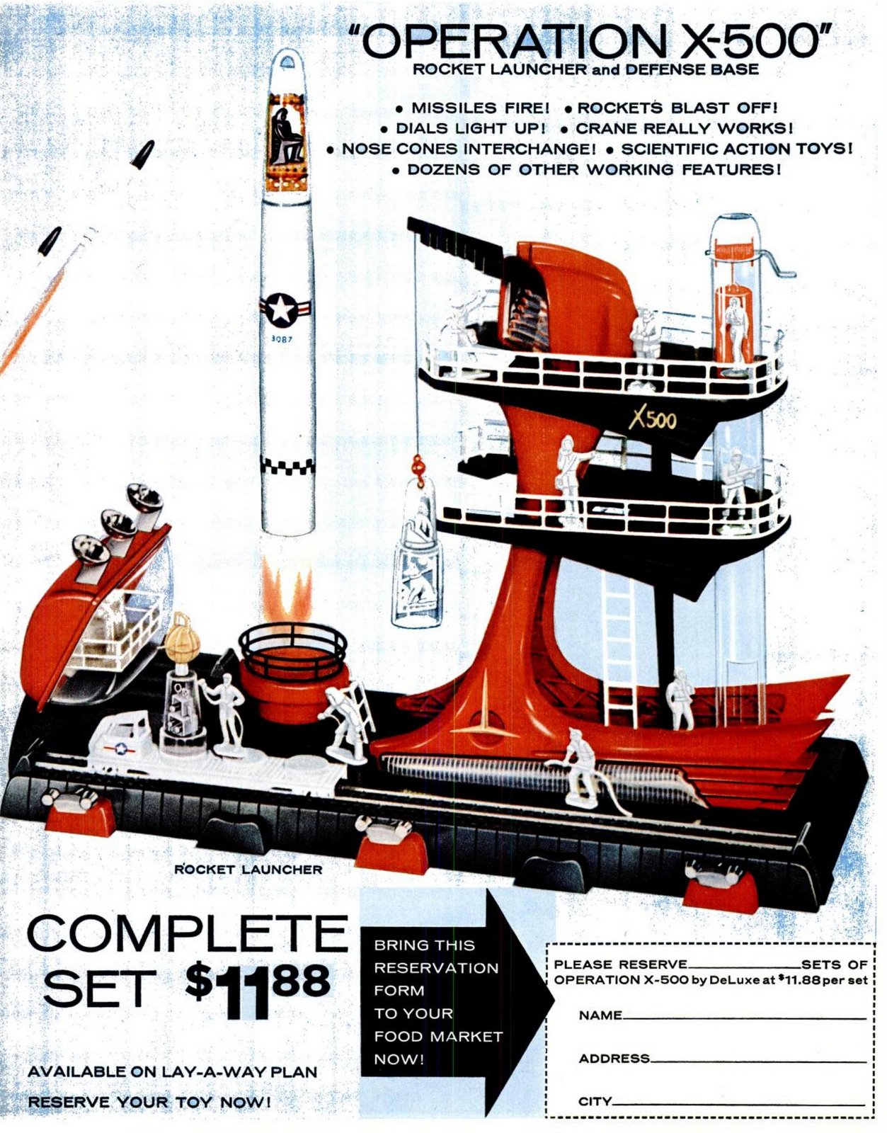 How many of these popular 1960s toys do you remember? 14 LIFE Oct 17, 1960 Operation X-500 vintage toy rocket launcher