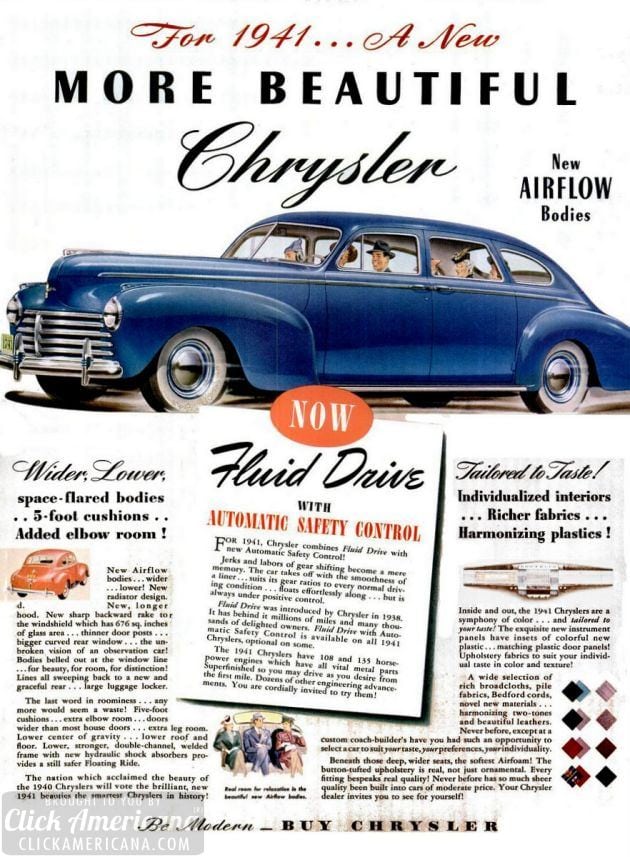 1940s Chrysler classics made one final, fascinating splash before WWII hit the brakes 3 LIFE Oct 7, 1940 chrysler