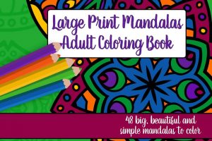 Large Print Adult Coloring Book 3 Big, Beautiful and Simple Mandalas