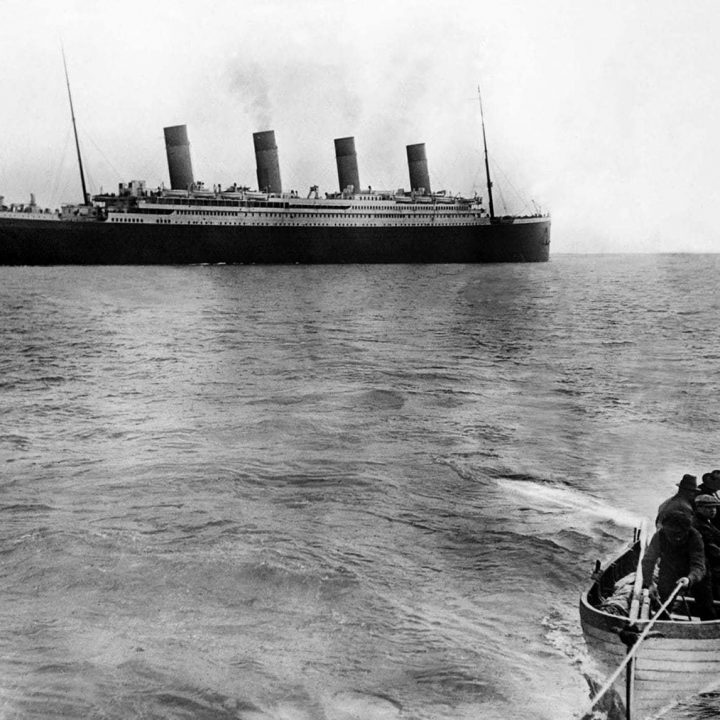 Last known photo of the Titanic before it sank