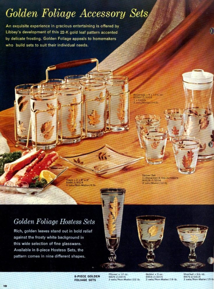 60 vintage Libbey drinking glass designs from the '60s Click Americana