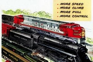 Lionel Trains Vintage toy locomotives from the 1950s