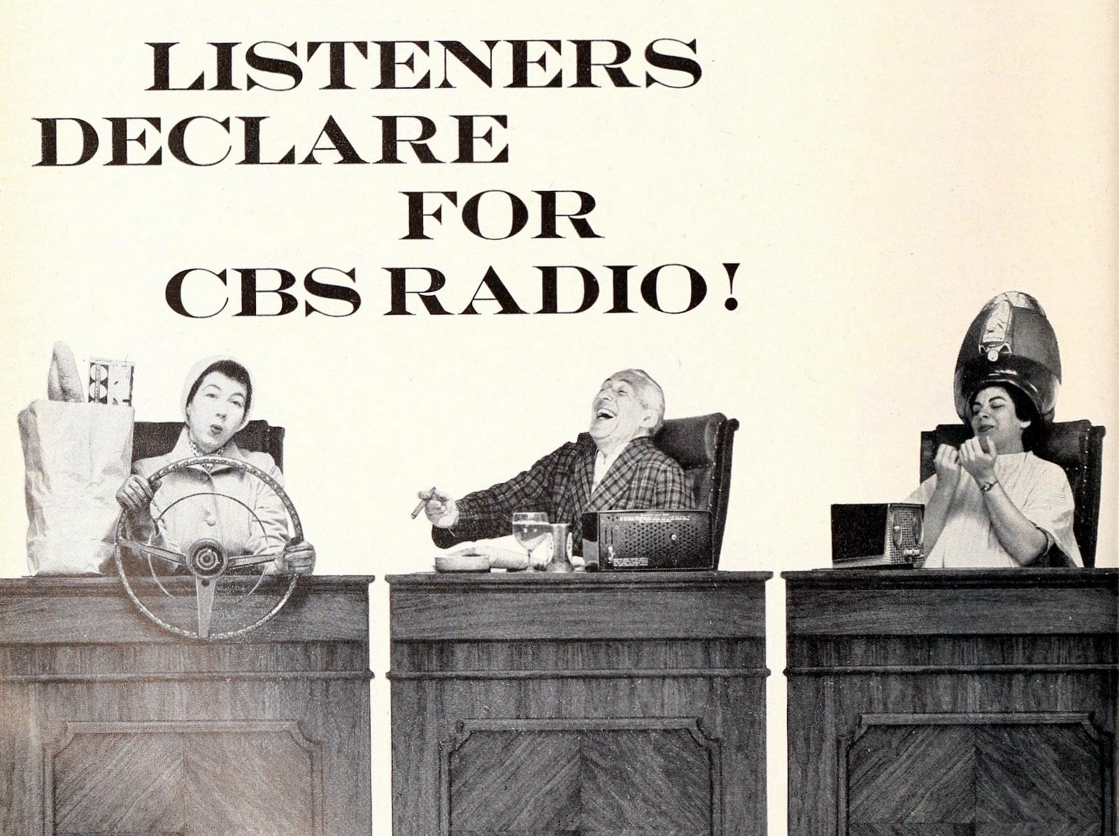 CBS radio shows: The legendary lineup that ruled the airwaves in the 1950s & 1960s 4 Listeners declare for CBS radio (1957) via ClickAmericana com