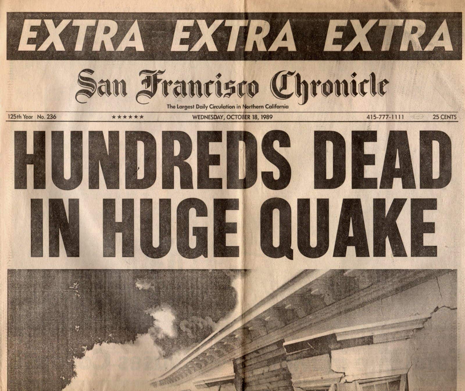 Earthquake san francisco yesterday