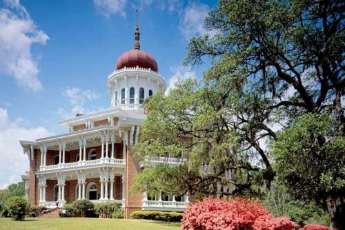 Southern mansions: Longwood Plantation in spring, Natchez, Mississippi