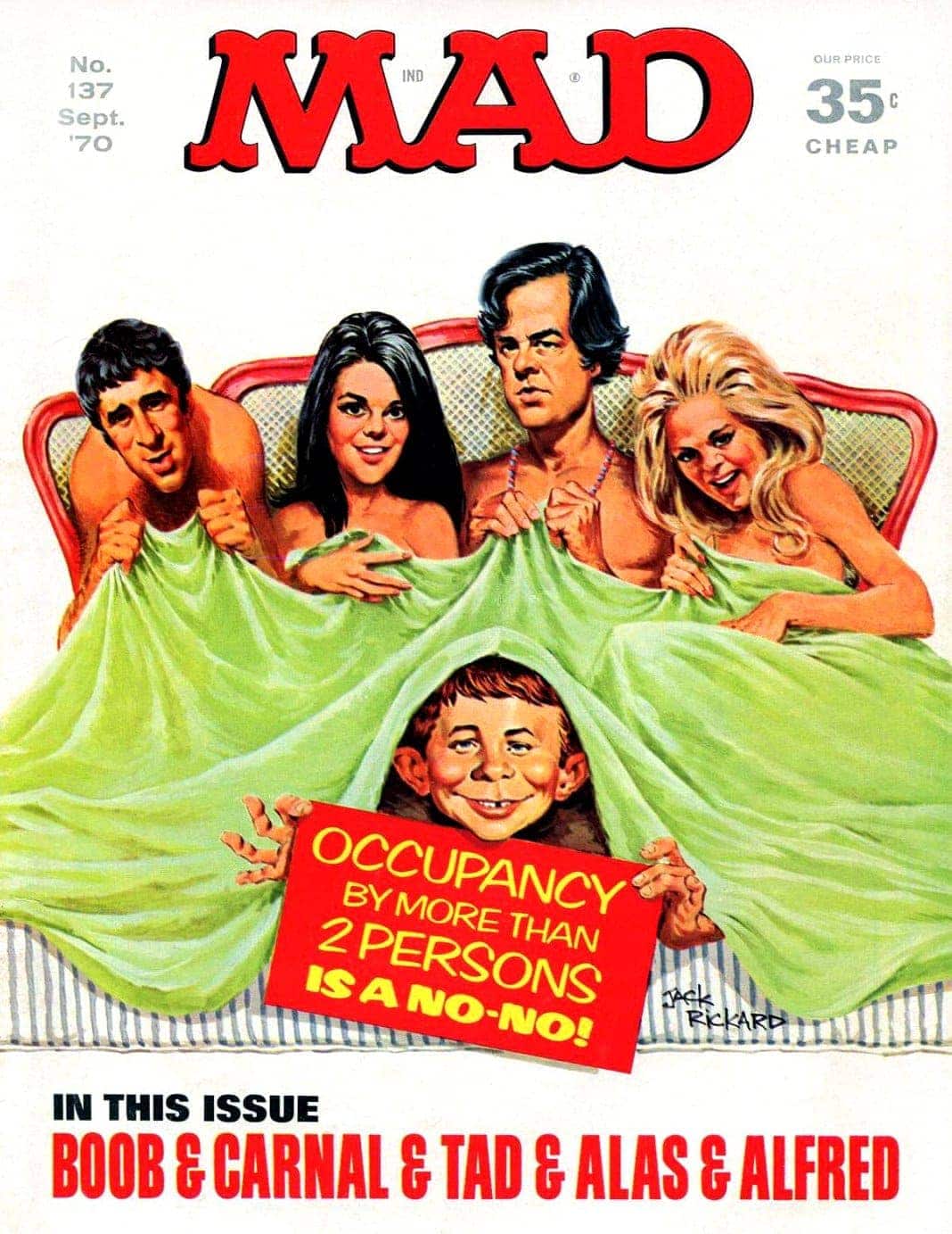 Vintage Mad Magazine cover from September 1970