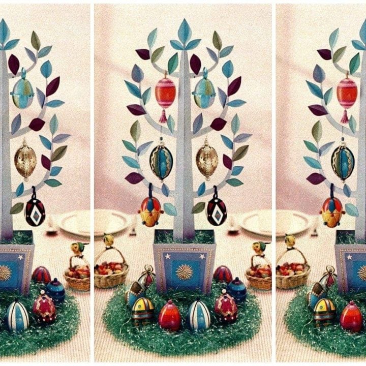 Make a beautiful Easter egg tree with this '50s how-to
