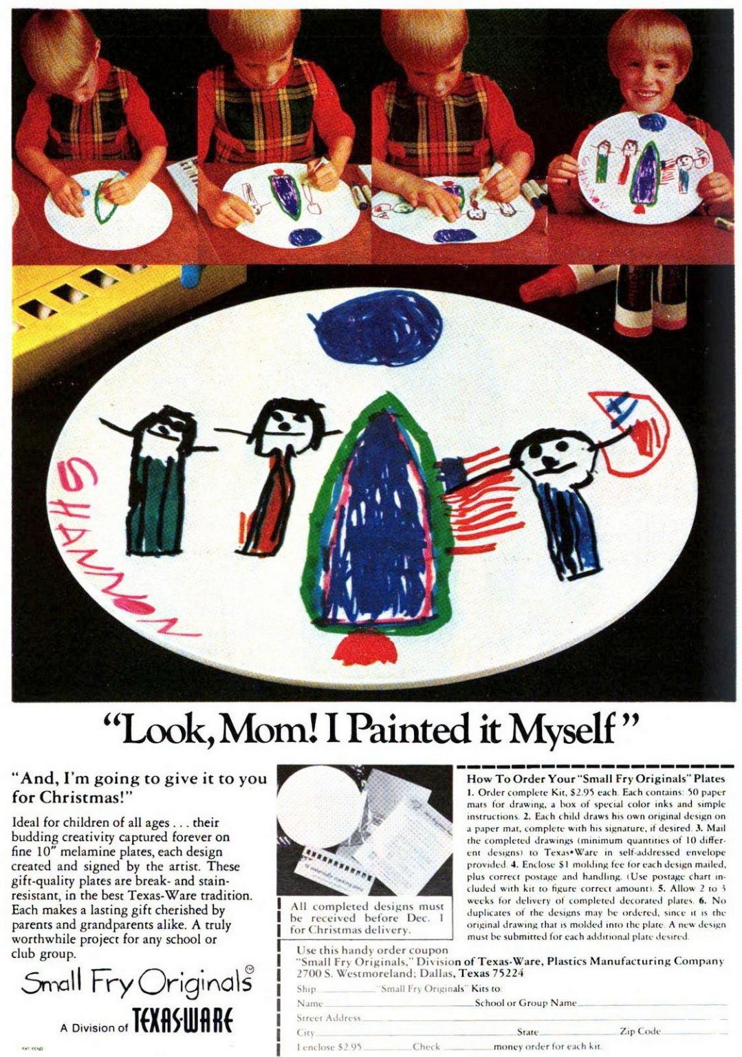 Vintage MakeAPlate kits The melamine plates you could make with a