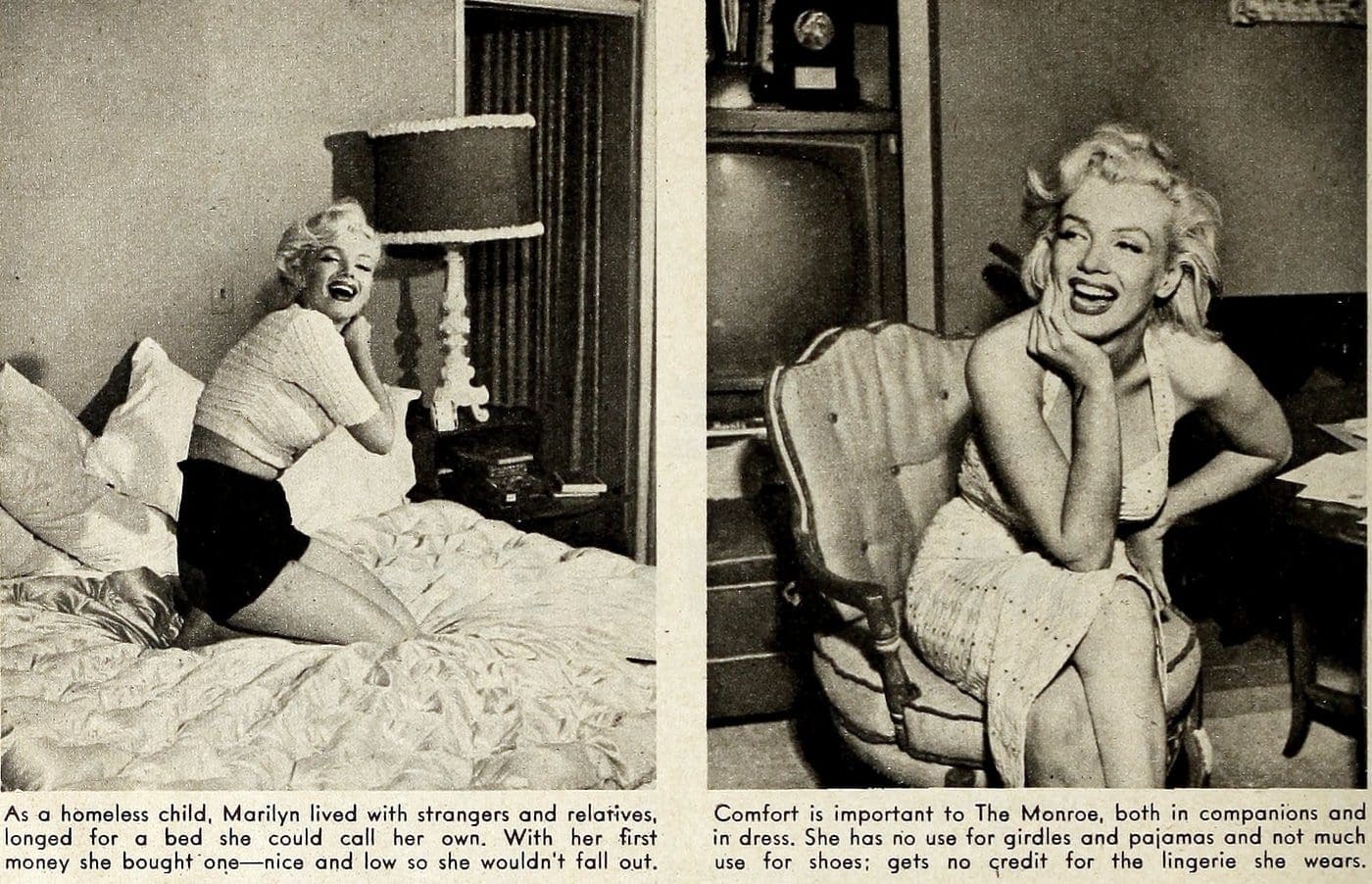 Marilyn home 1950s