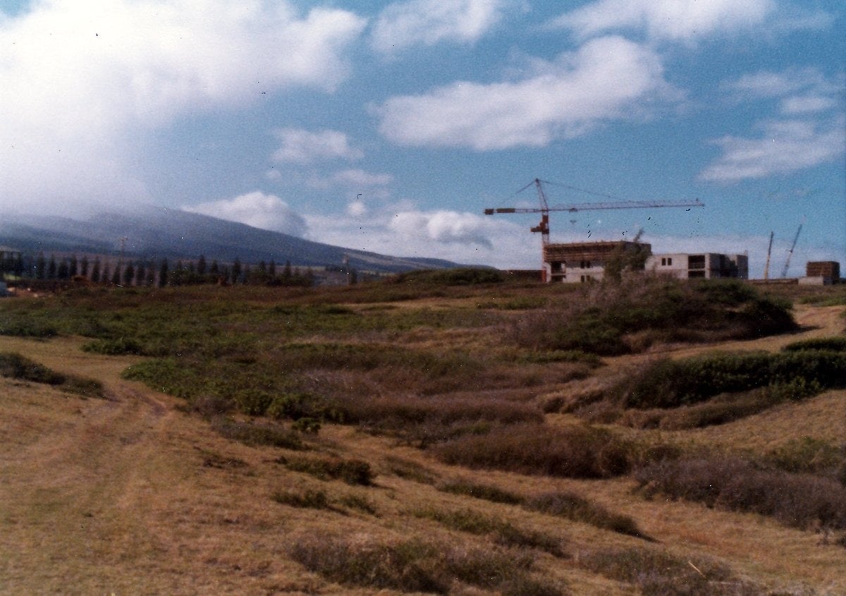 Maui Hawaii - The original Kapalua Bay Hotel under construction - 1970s (1)