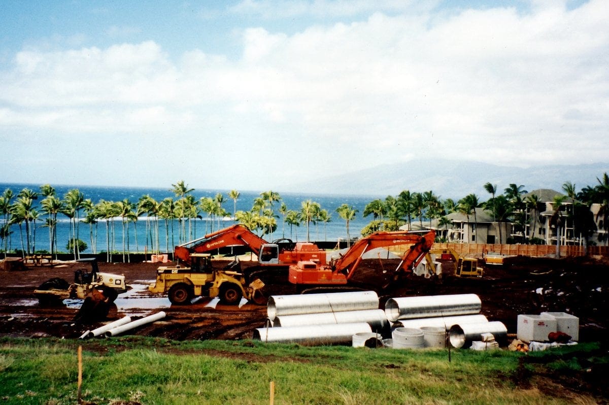Maui Hawaii - The original Kapalua Bay Hotel under construction - 1970s (2)