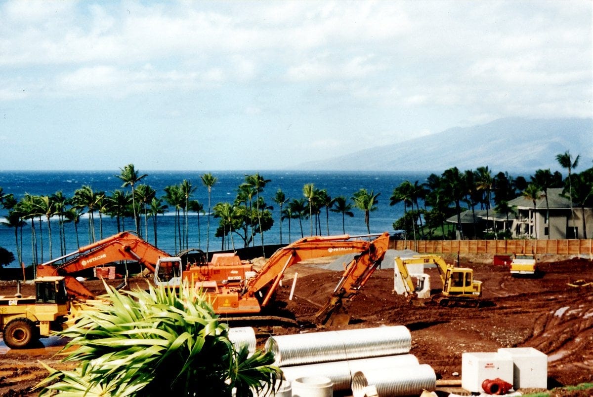 Maui Hawaii - The original Kapalua Bay Hotel under construction - 1970s (3)