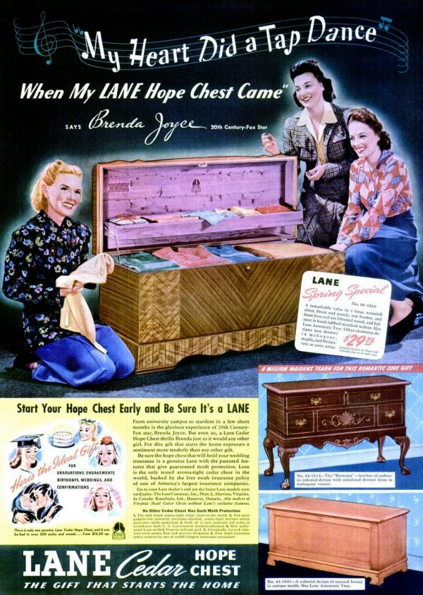 Remember when every girl wanted a Lane hope chest? See 20+ vintage hope
