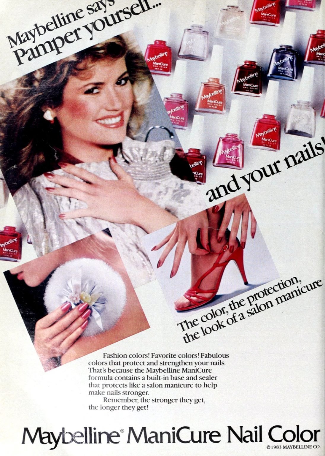 Nail polish ads from the '80s Popular colors & top brands (19801989
