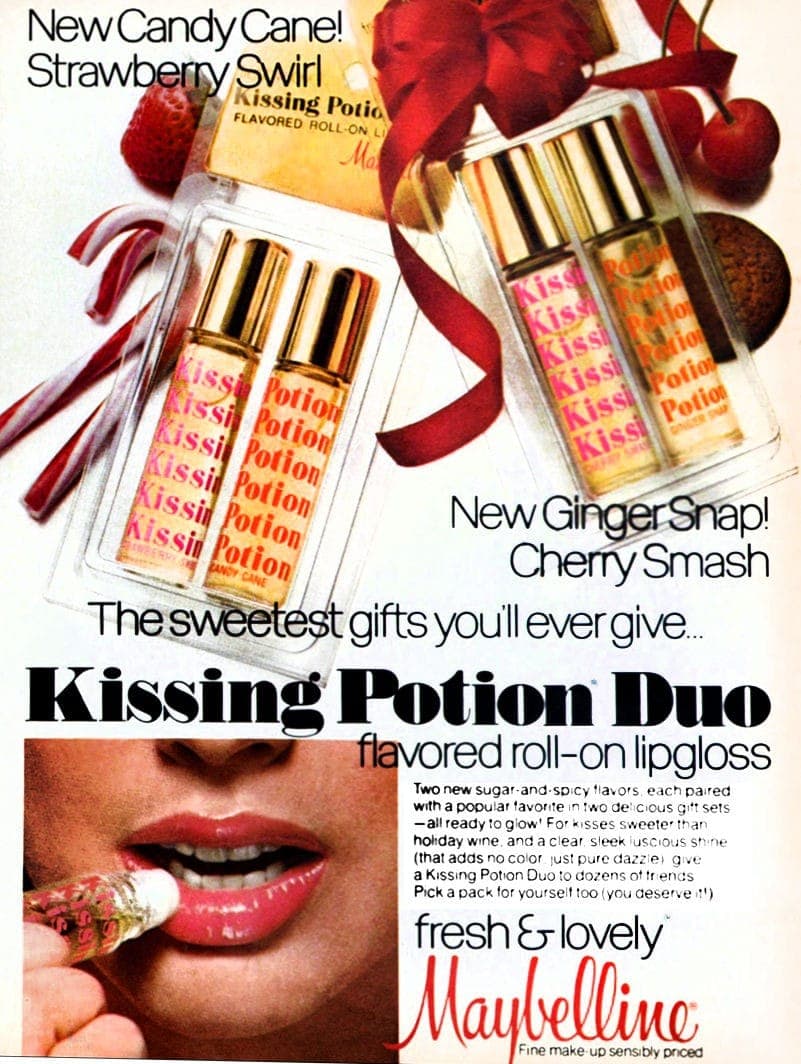 Young Kim Basinger for Maybelline Kissing Potion (1975