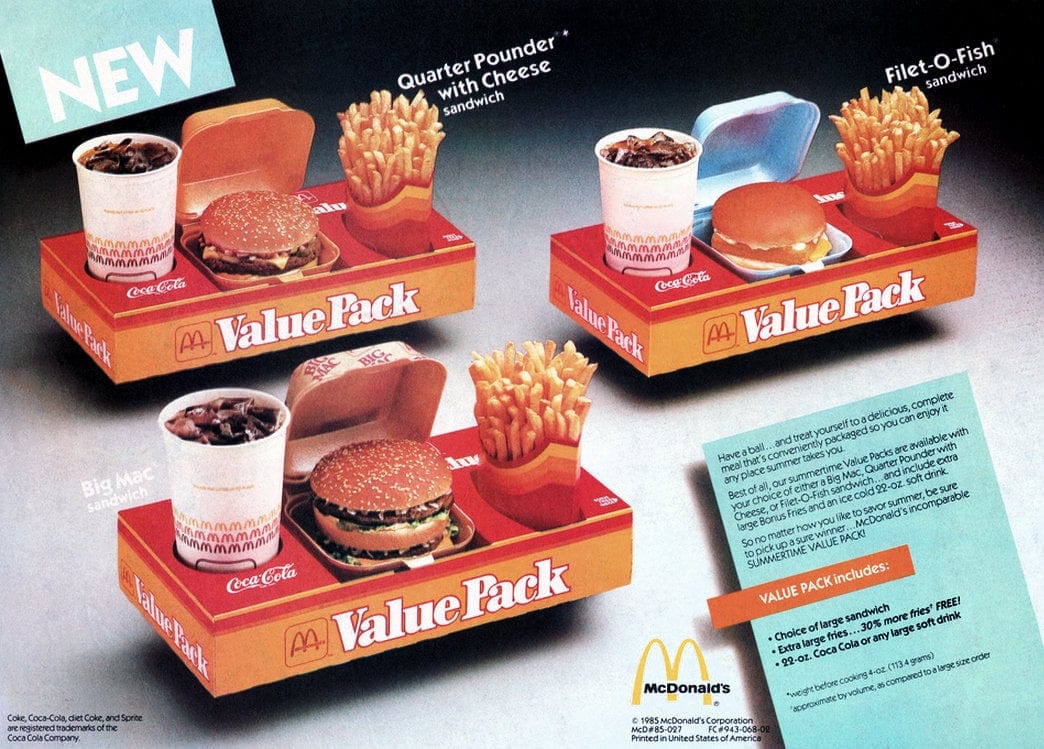 McDonald's food in the 1980s (1)