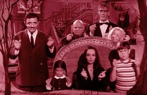 Meet the Addams Family, plus see the classic TV show's opening credits and theme lyrics (1964-1966)