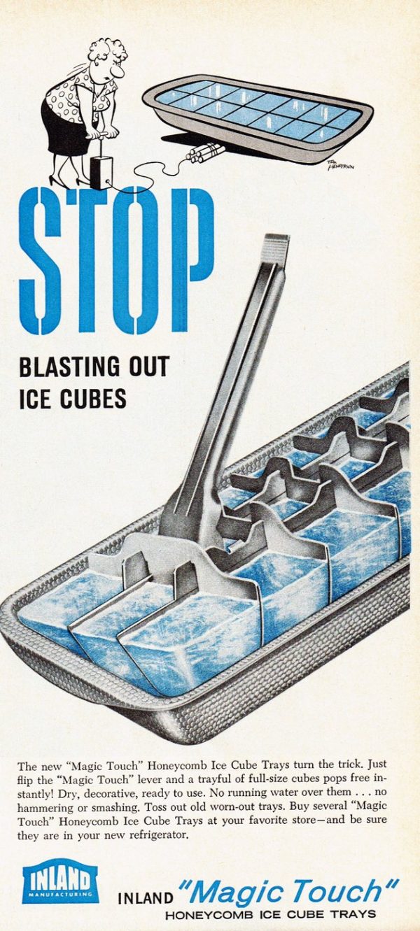 Oldfashioned metal ice cube trays See some vintage Magic Touch