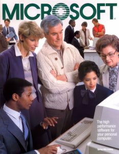 In the 1980s, Microsoft wasn't dominant yet - but was getting there ...