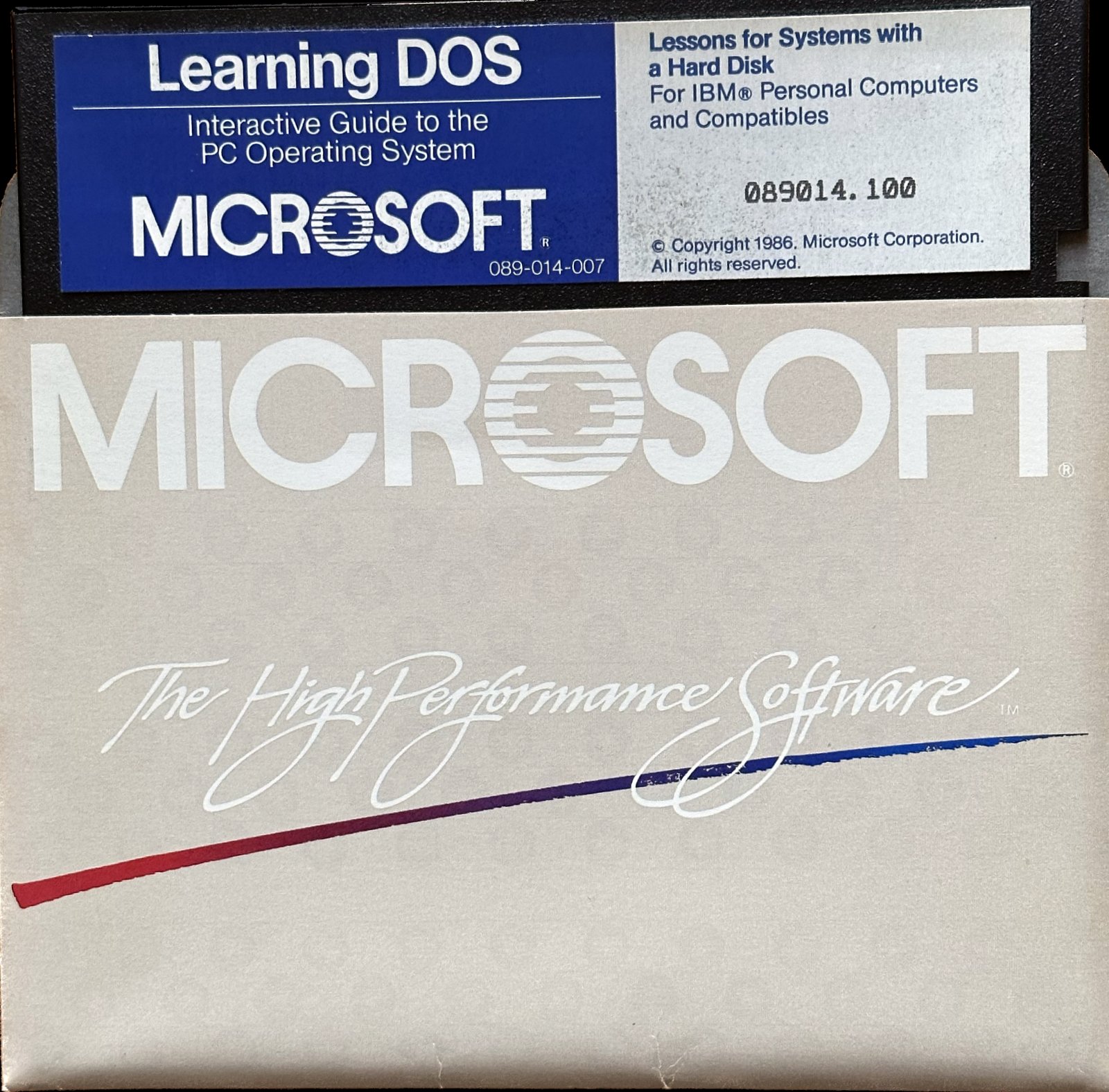 Microsoft disk (1986) via ClickAmericana com
