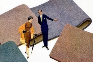 Mid-century modern carpet styles (1950s)