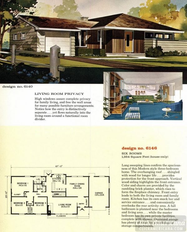 See 125 vintage 60s home plans used to design & build millions of mid