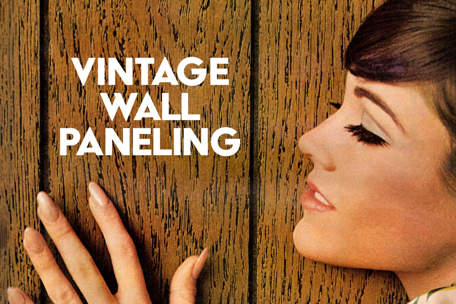 The vintage wall paneling in these 1950s & 1960s homes still works