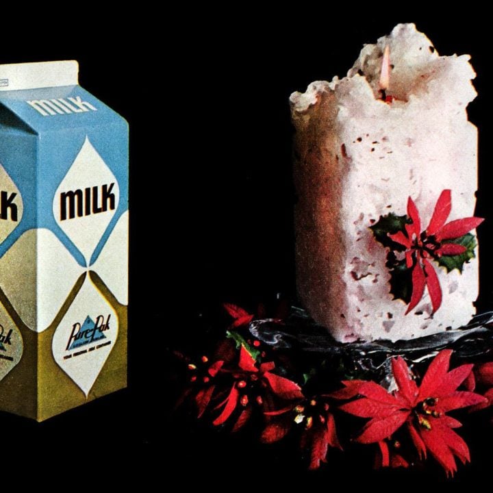 Milk carton candle how-to