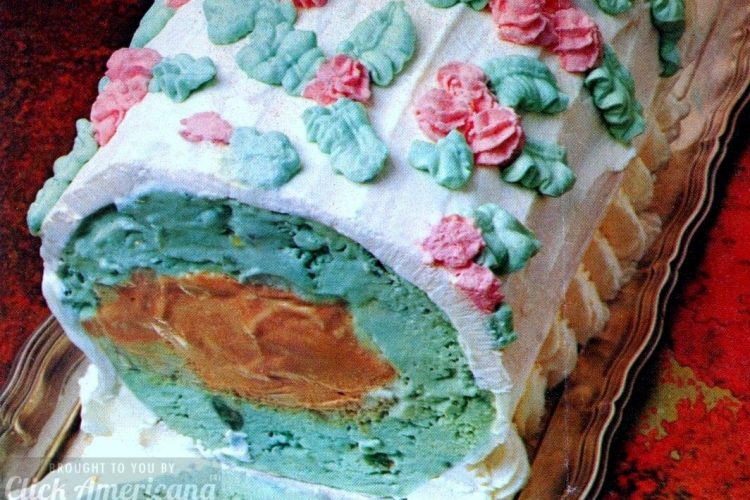 A partyperfect decorated dessert The Milky Way ice cream log from the