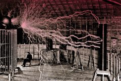 Nikola Tesla - Colorado laboratory 1899
