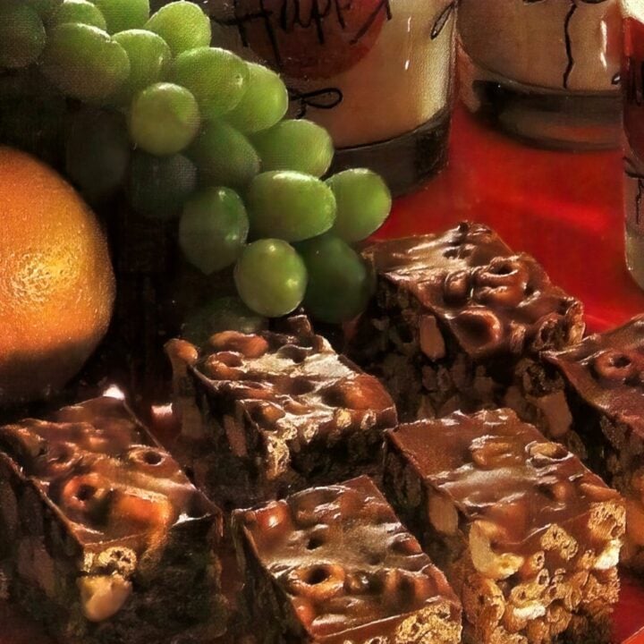 No-bake chocolate-butterscotch candy bar cookies (1980)