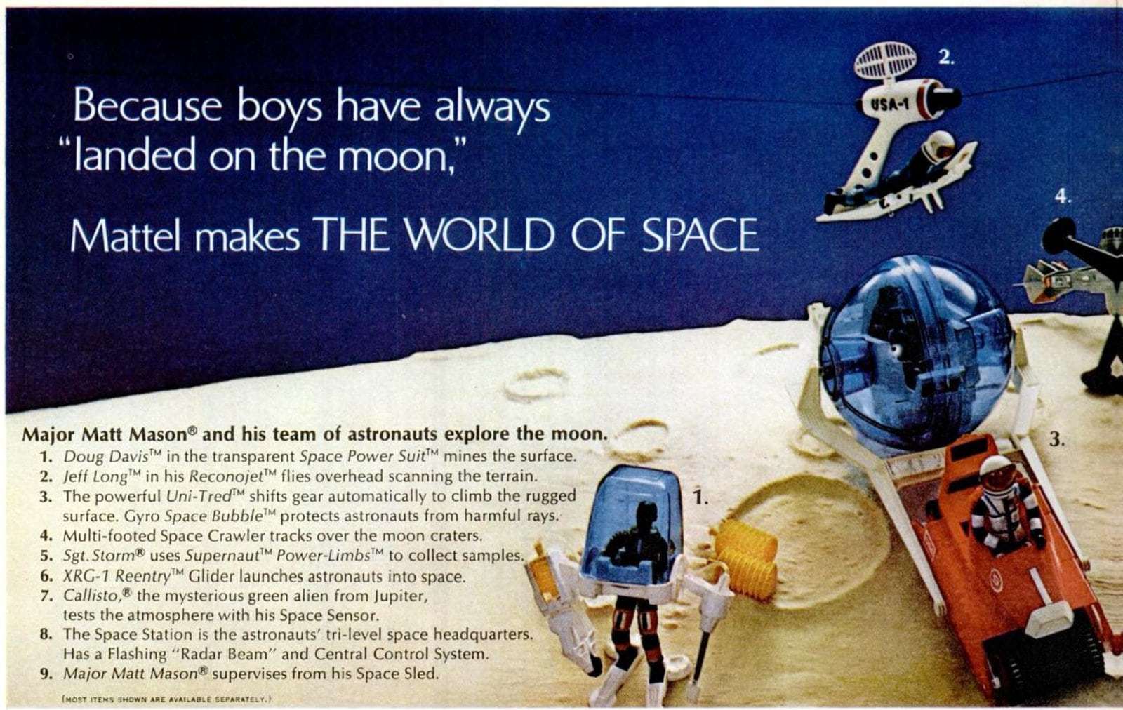 How many of these popular 1960s toys do you remember? 11 Nov 14, 1969 Mattel space toys and cowboys