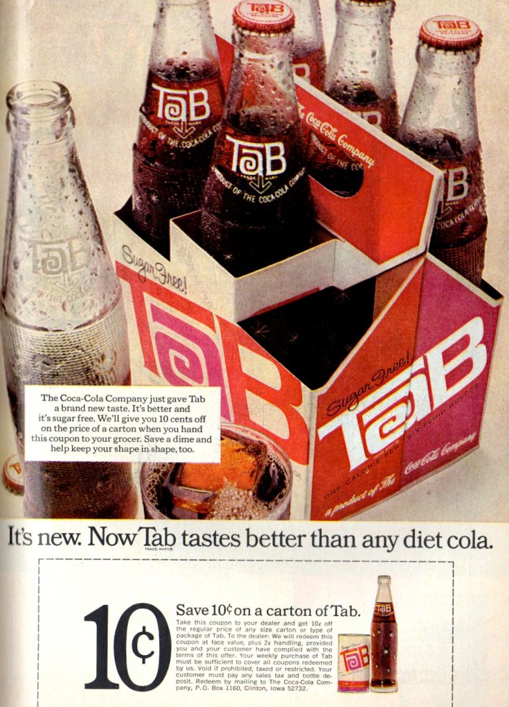 Vintage Tab cola Remember this popular sugarfree diet soda? Click